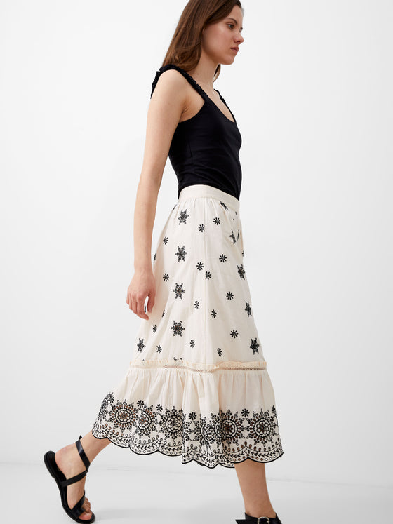 Embroidered Felicity Skirt