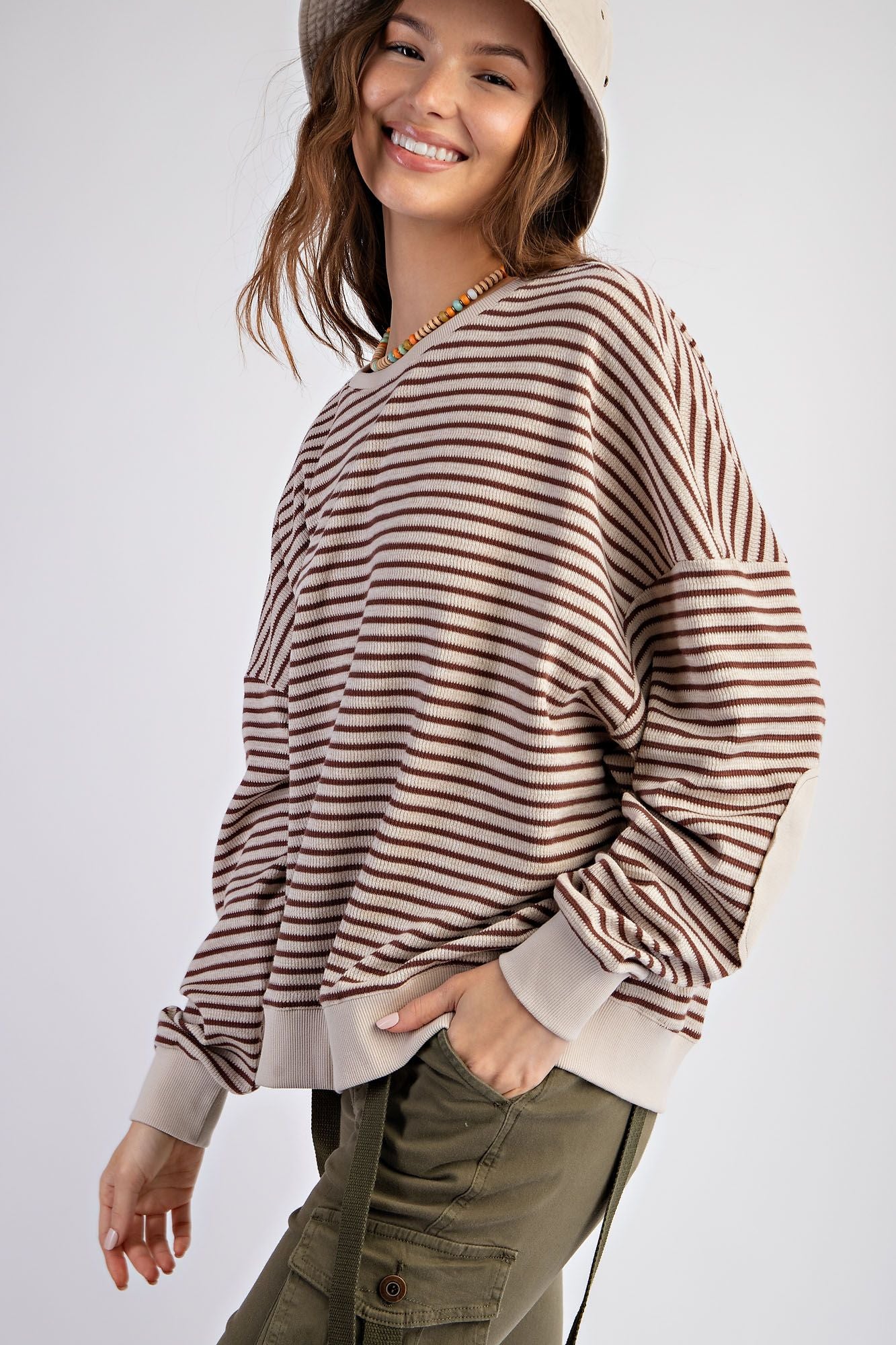 Stripe Thermal Knit Top