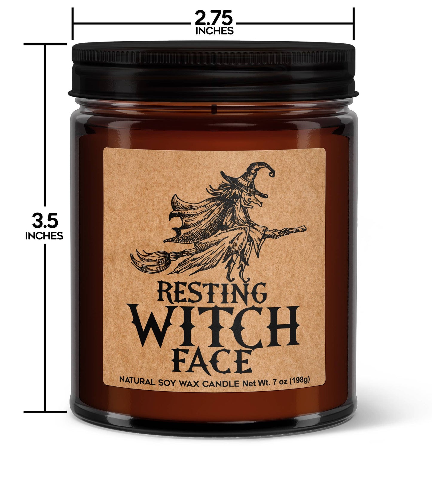 Resting Witch Face Soy Candle