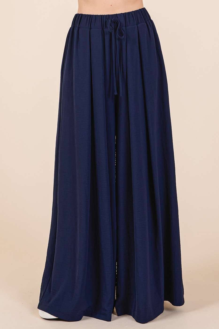 Air-Flow Pleated Wide Leg Pant