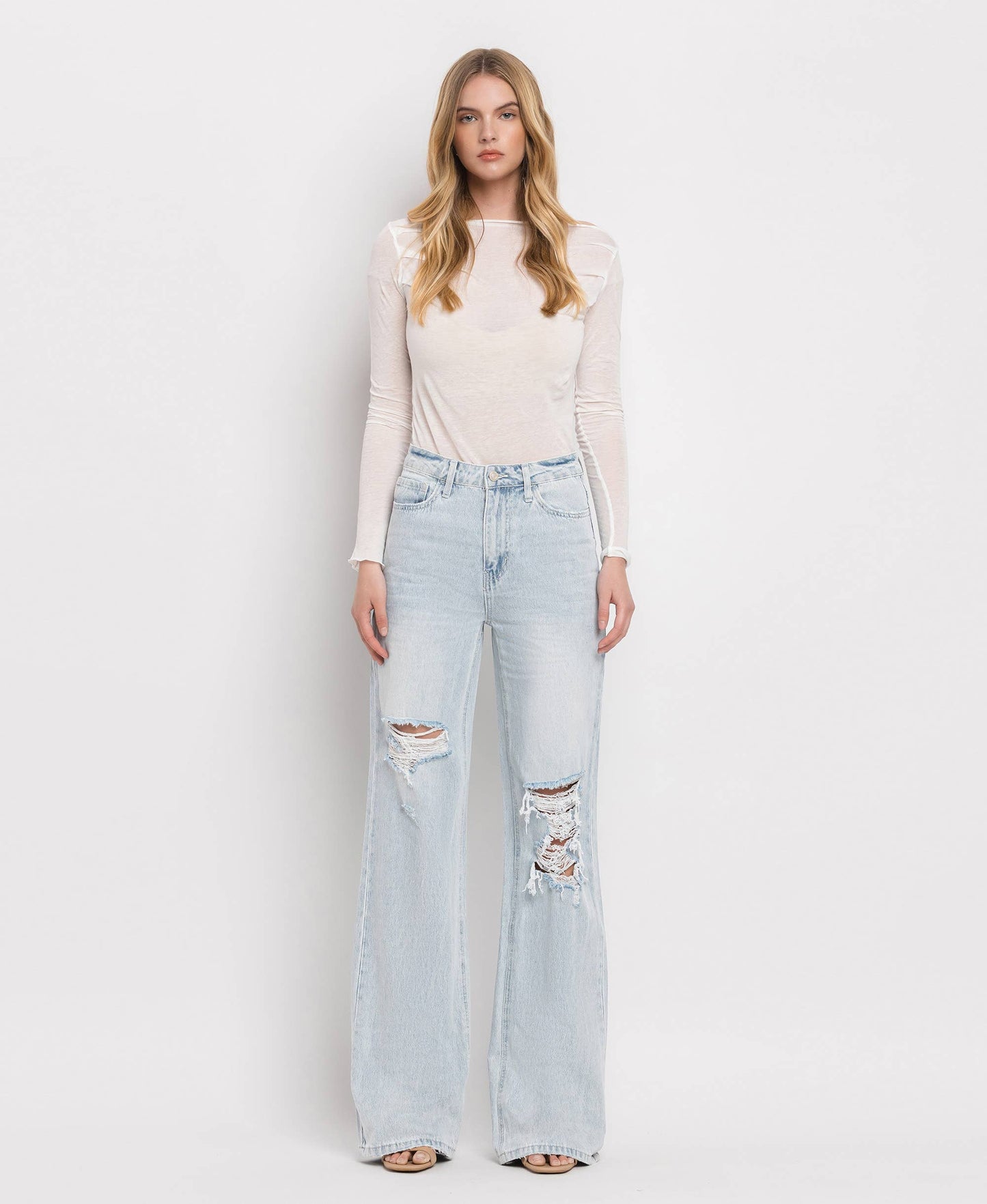 Vervet - 90'S Vintage Super High Rise Flare Jeans