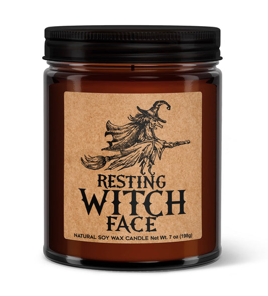 Resting Witch Face Soy Candle