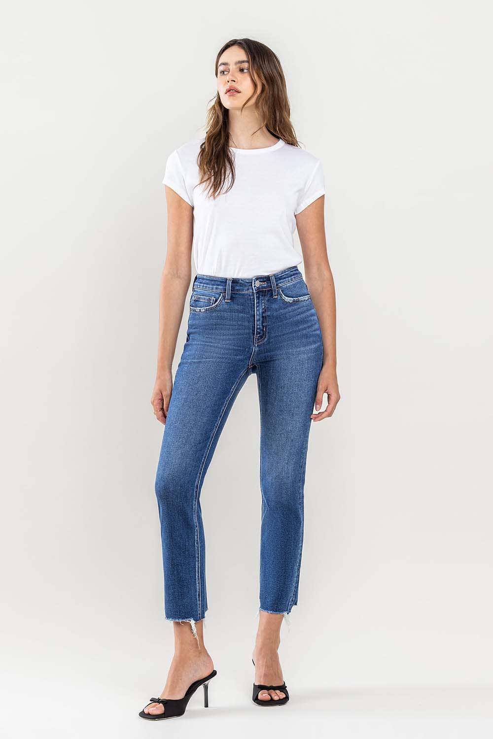 Flying Monkey - High Rise Slim Straight Jeans