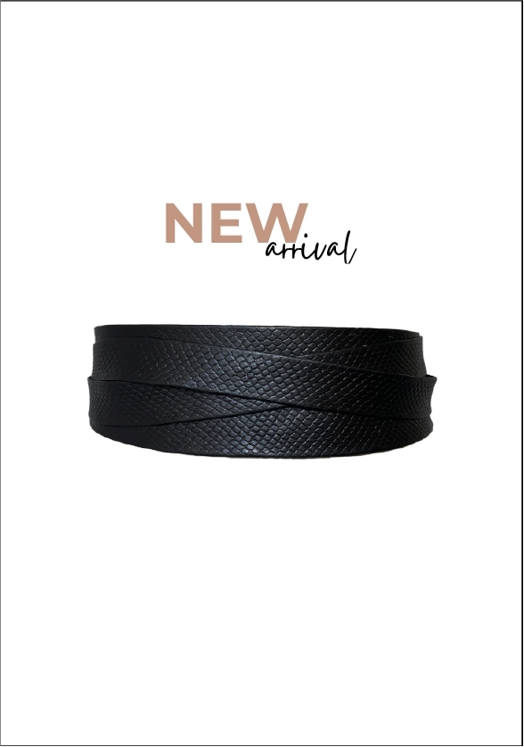 Wrap Belt Black Python