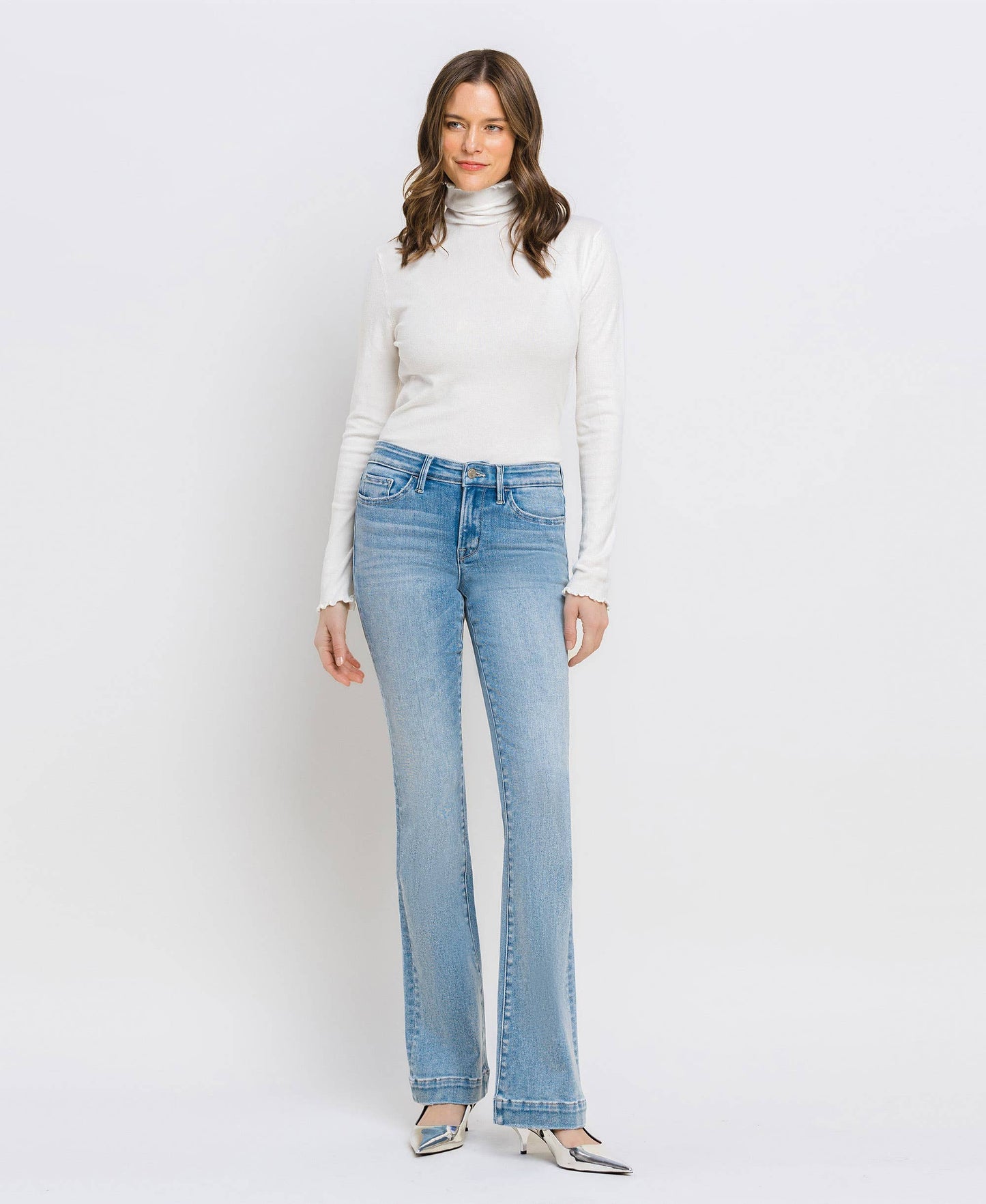 Vervet - Mid Rise Bootcut Jeans