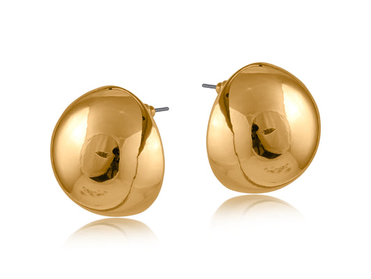 Sam Round Dome Stud Earrings