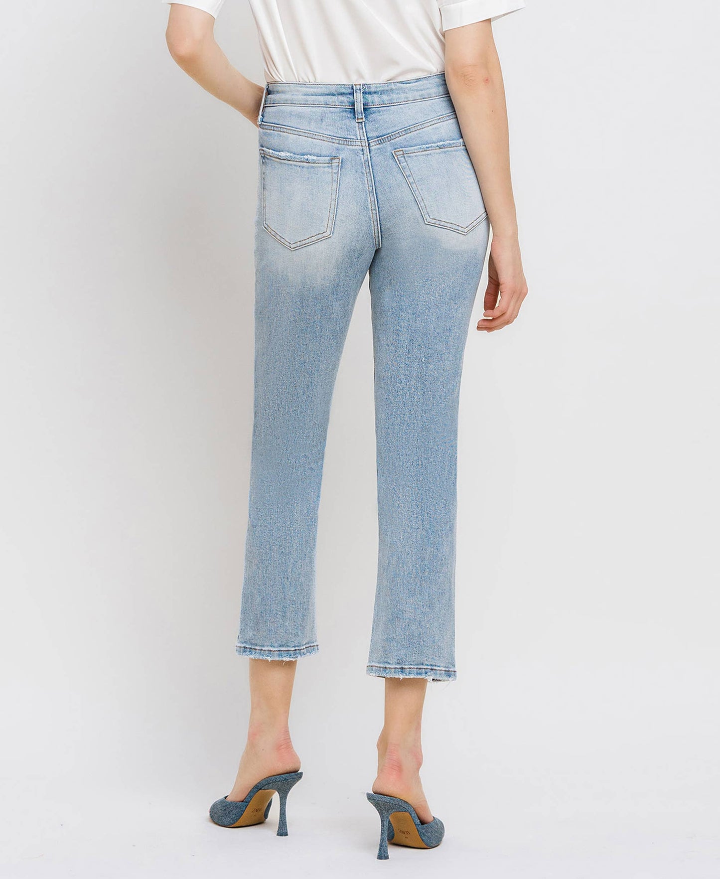 Lovervet - High Rise Crop Straight Jeans