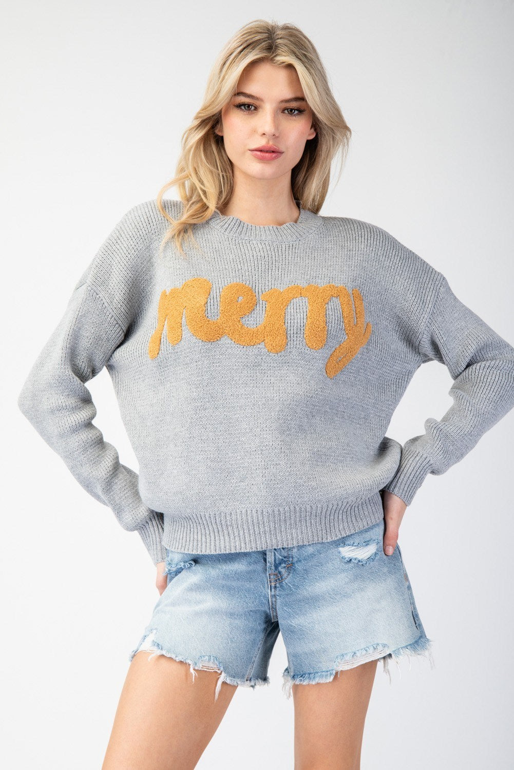 Merry Stitch Long Sleeve Sweater