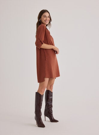 Long Sleeve A-Line Dress