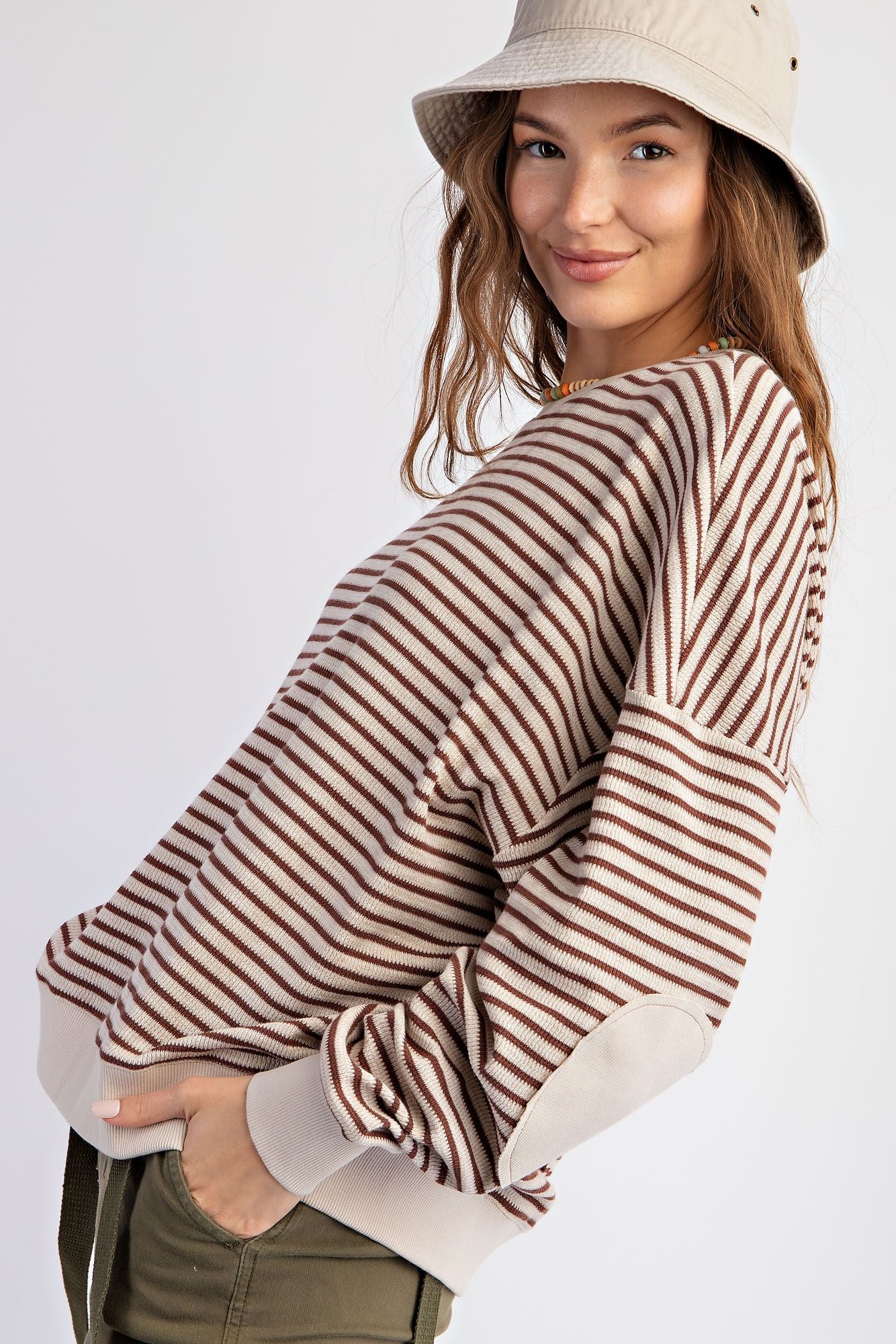 Stripe Thermal Knit Top