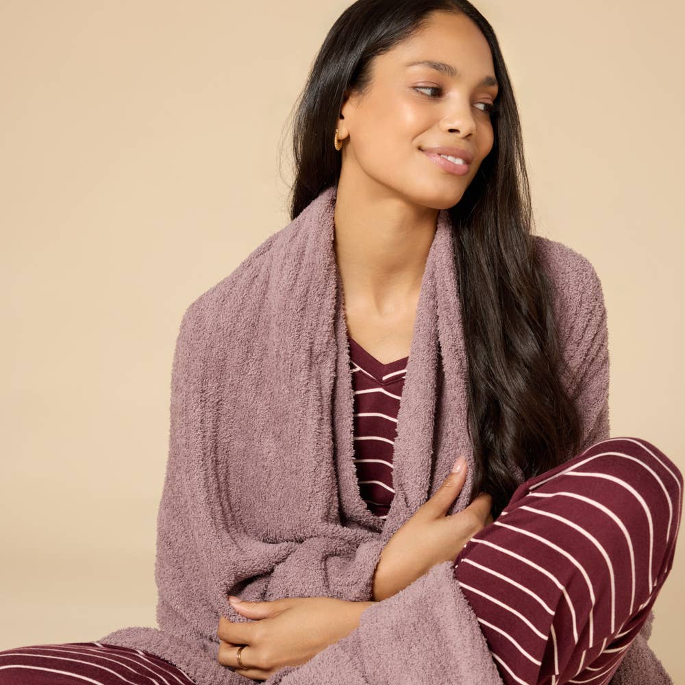 Perfect Home Decor 50" x 70" Solid Rib Marshmallow Blanket