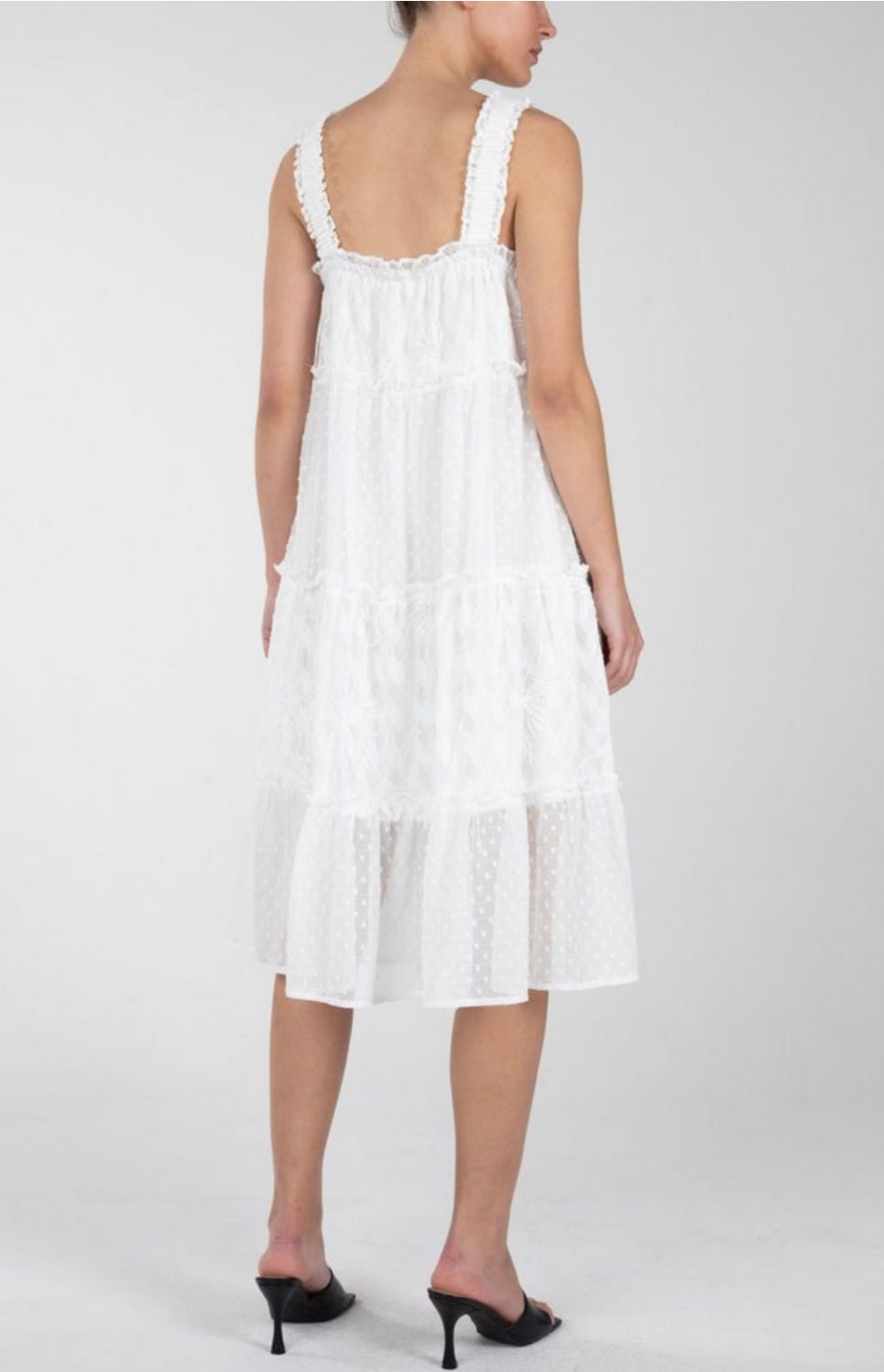 Ruffled Tiered Flow Dress