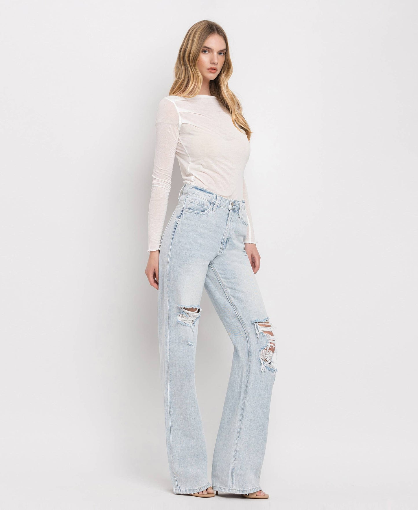 Vervet - 90'S Vintage Super High Rise Flare Jeans