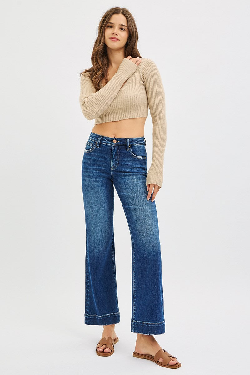 High Rise Straight Jeans