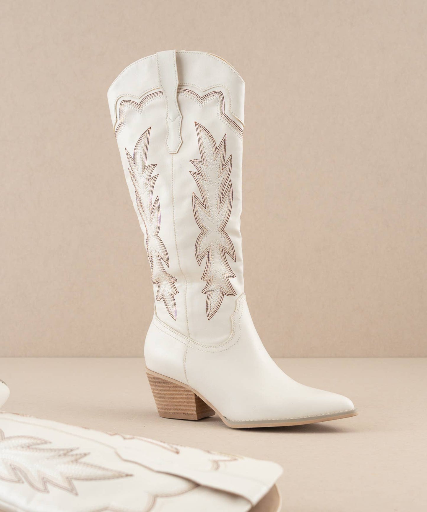 The Ainsley White Boot