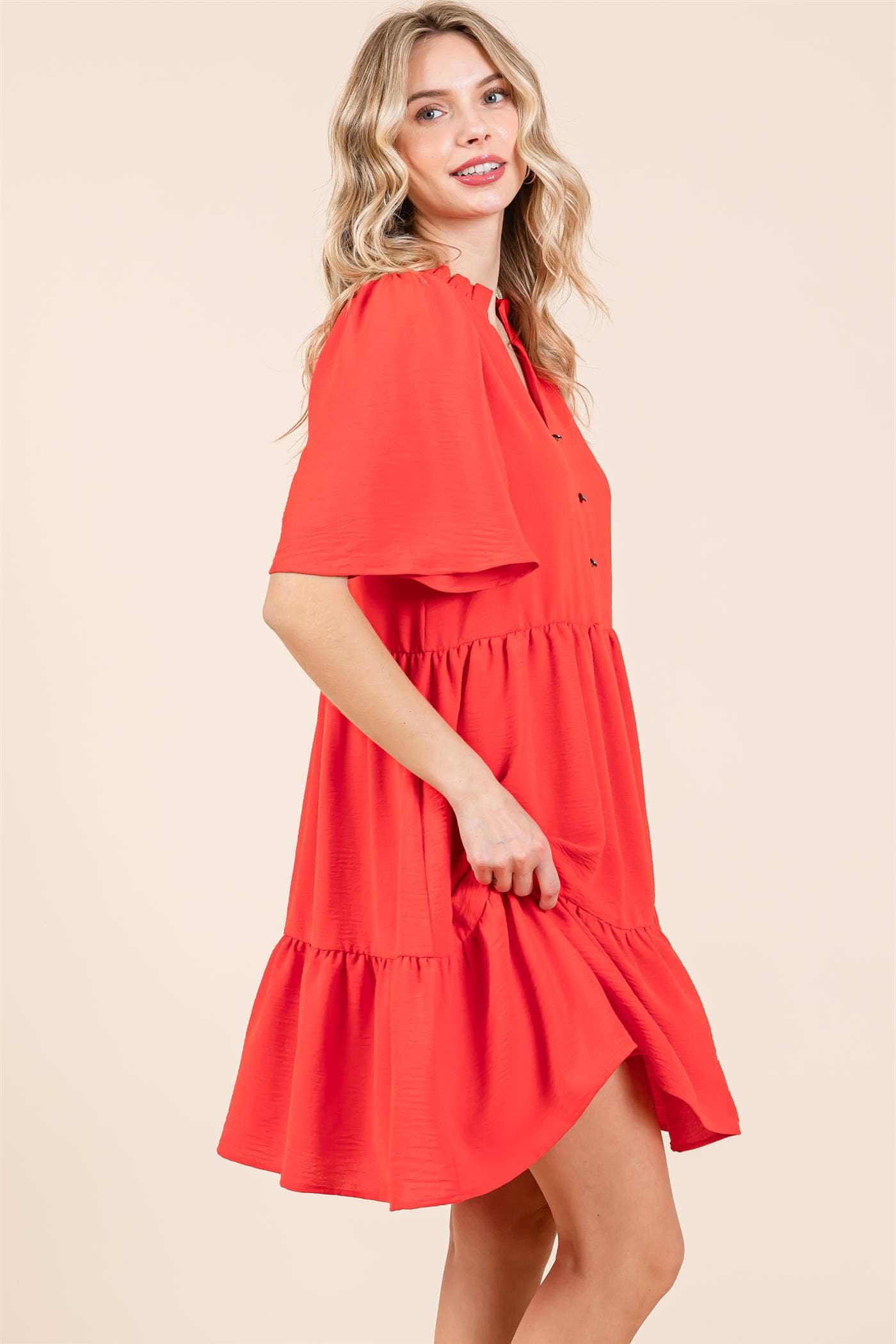 Extended Size Tiered Loose Fit Dress