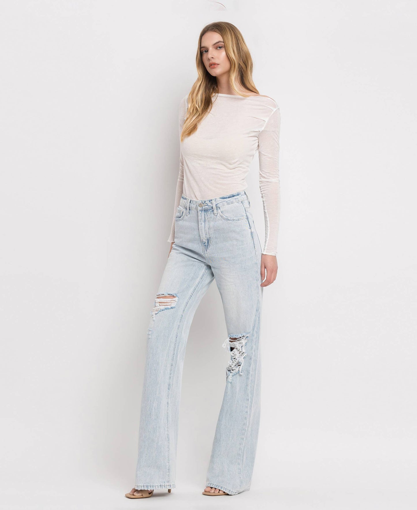 Vervet - 90'S Vintage Super High Rise Flare Jeans