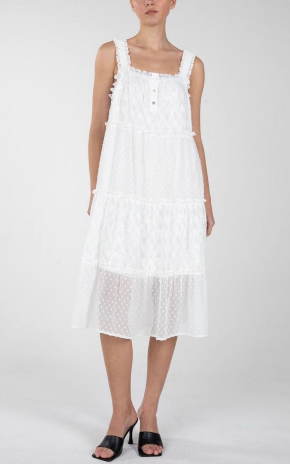 Ruffled Tiered Flow Dress