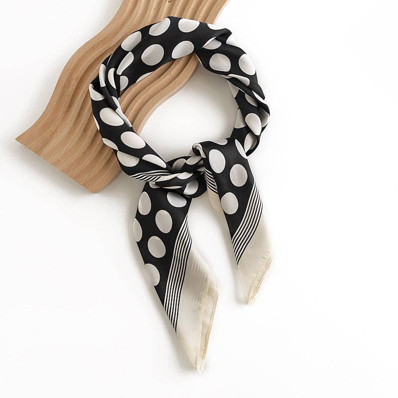 Classic Polka Dot Square Scarf