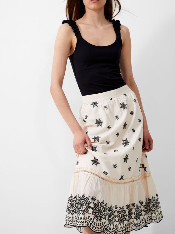 Embroidered Felicity Skirt