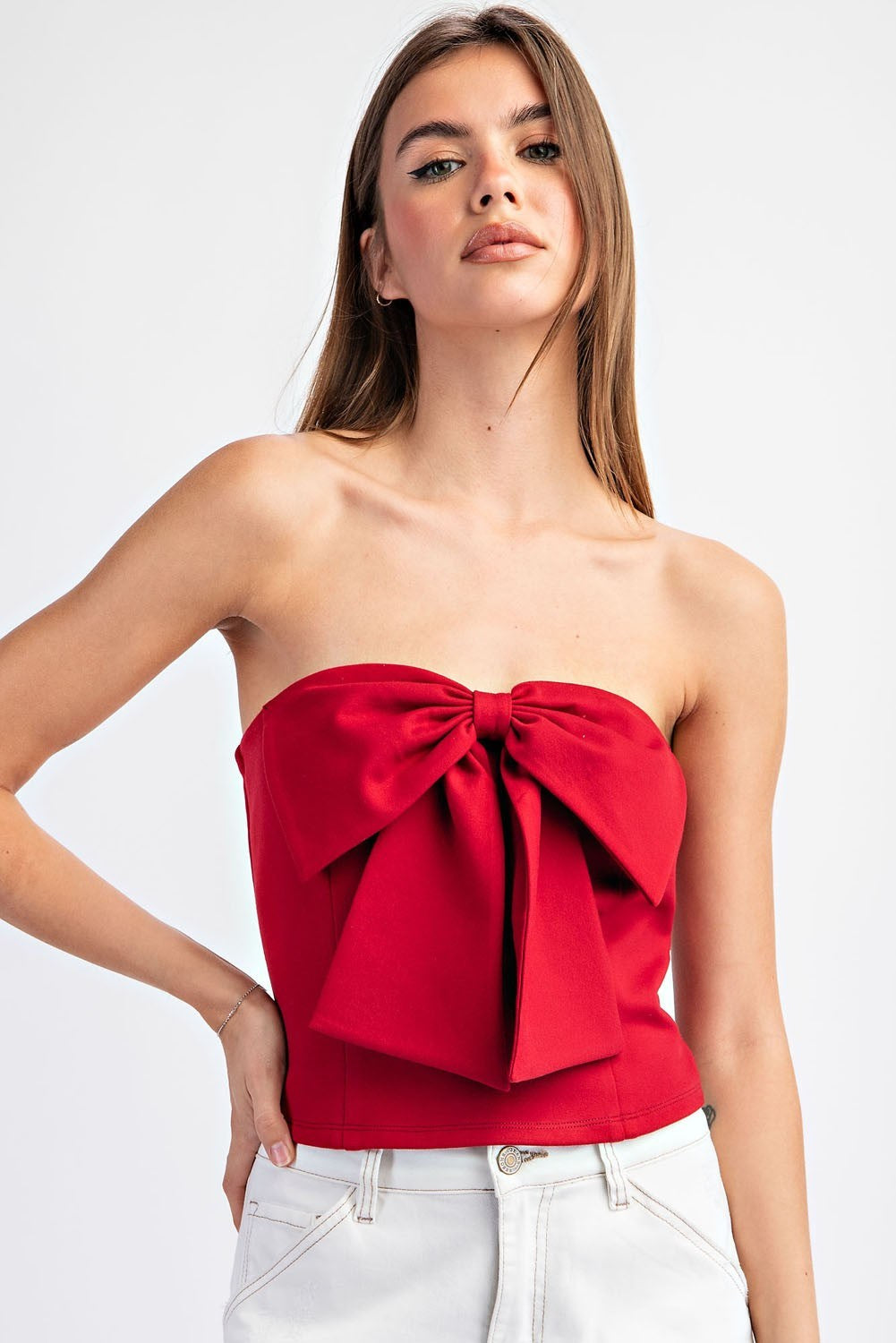 Bow Detail Tube Top