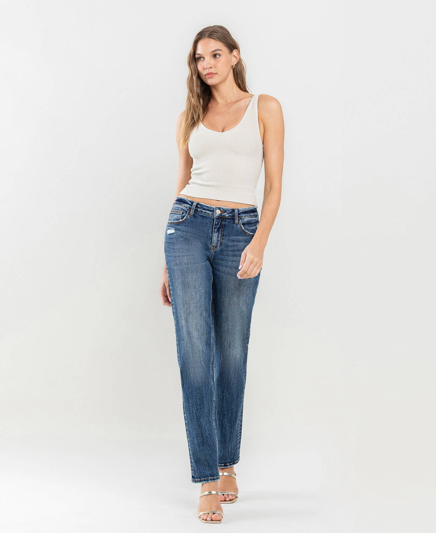 Lovervet - Mid Rise Straight Jeans