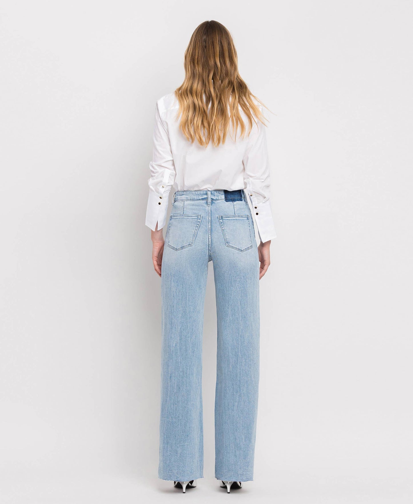 Vervet - Super High Rise Wide Leg Jeans