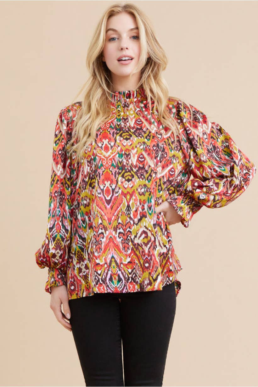 Abstract Print Top