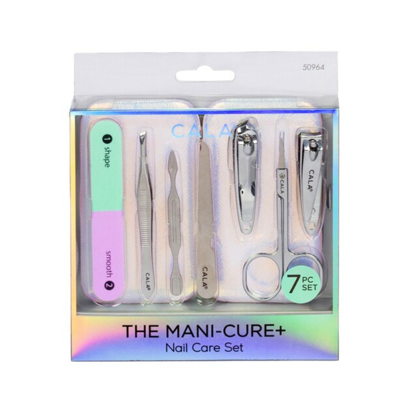 CALA 7 PIECE MANICURE NAIL SET IMPLEMENTS CLIPPER GIFT