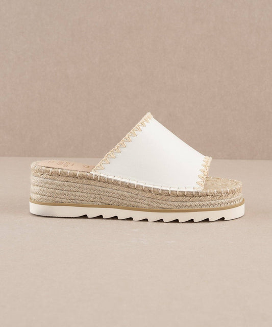 The Vista White | Platform Sandal