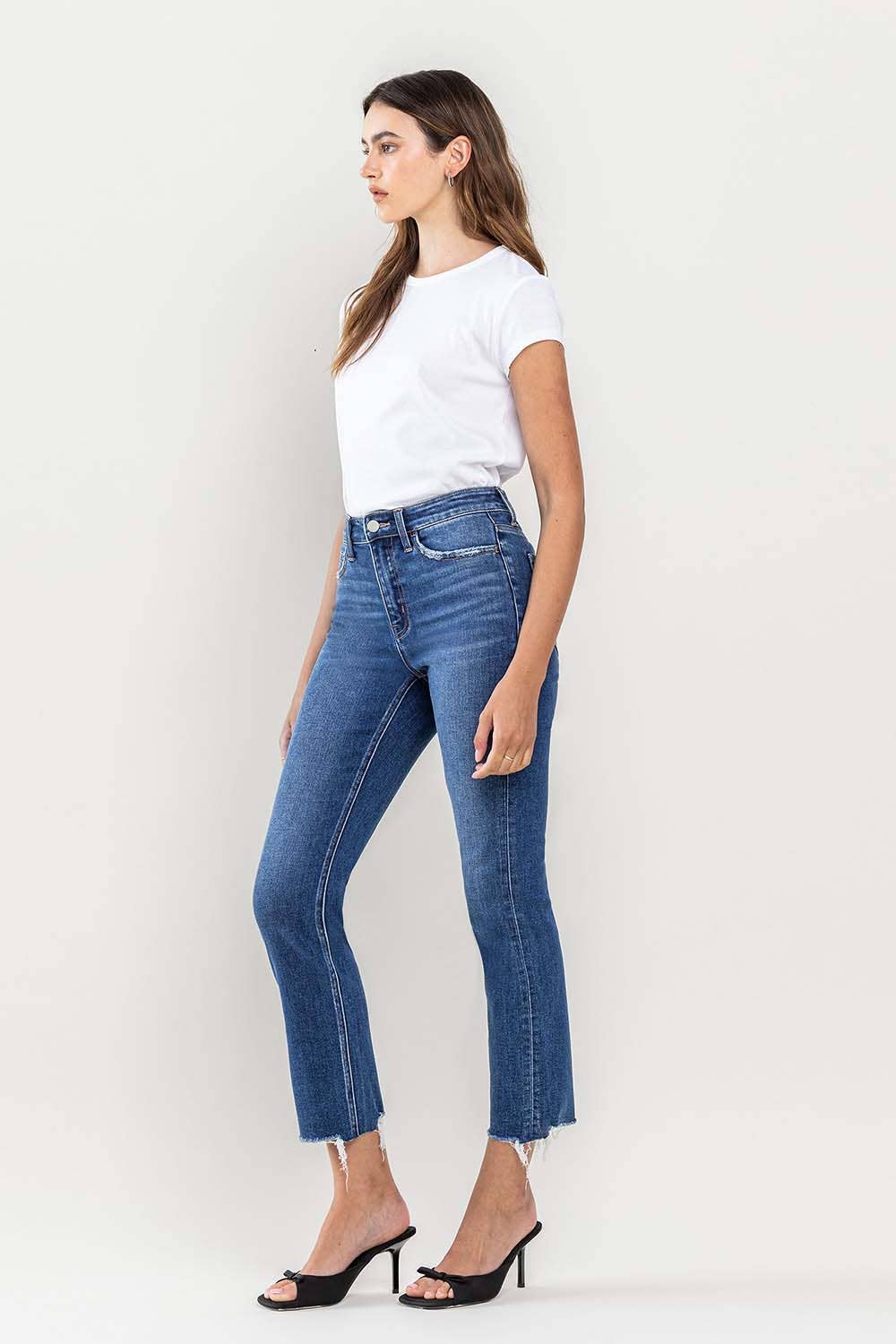 Flying Monkey - High Rise Slim Straight Jeans