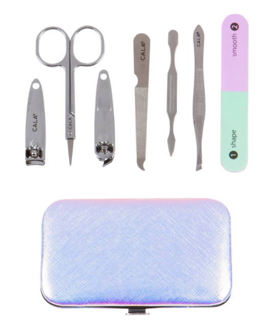 CALA 7 PIECE MANICURE NAIL SET IMPLEMENTS CLIPPER GIFT