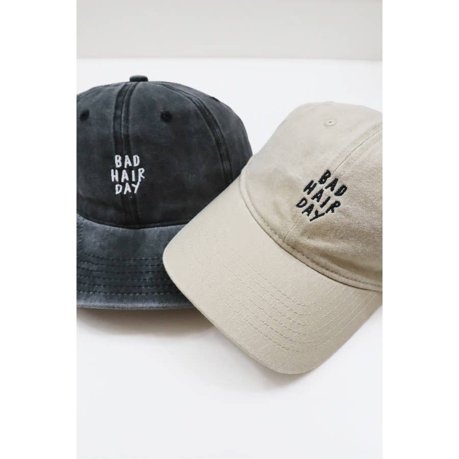 Bad Hair Day Embroidered Washed Baseball Cap