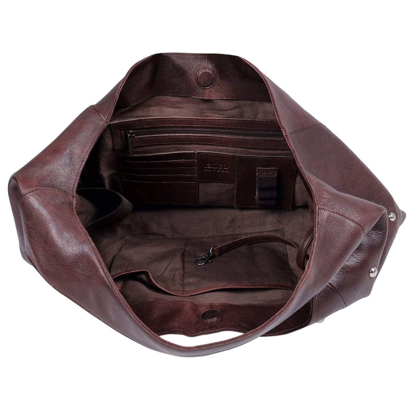 Lindsey Studded Handcrafted Leather Tote Bag