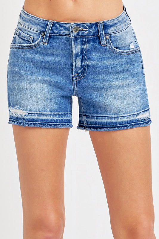 Low Rise Shadow Hem Shorts 3 1/2” Inseam