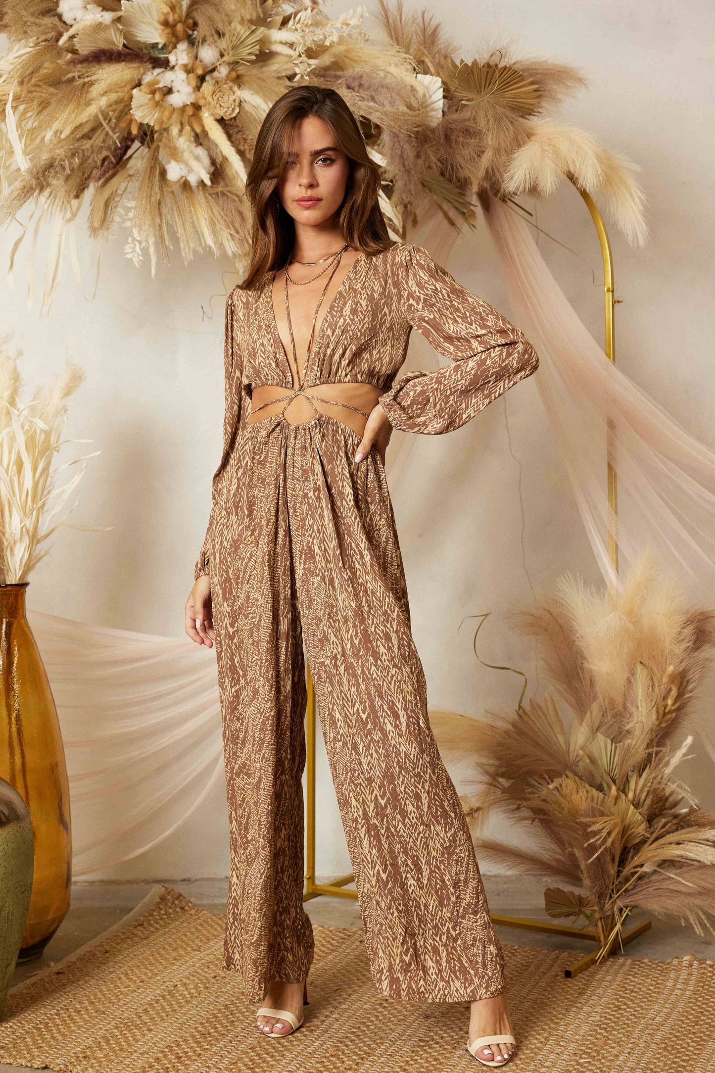 Wrap Tie Jumpsuit