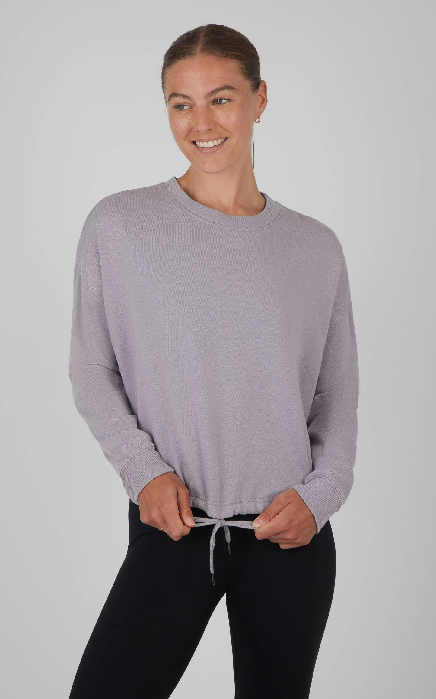 Lux Fleece Stone Wash Crew Neck Sweatshirt