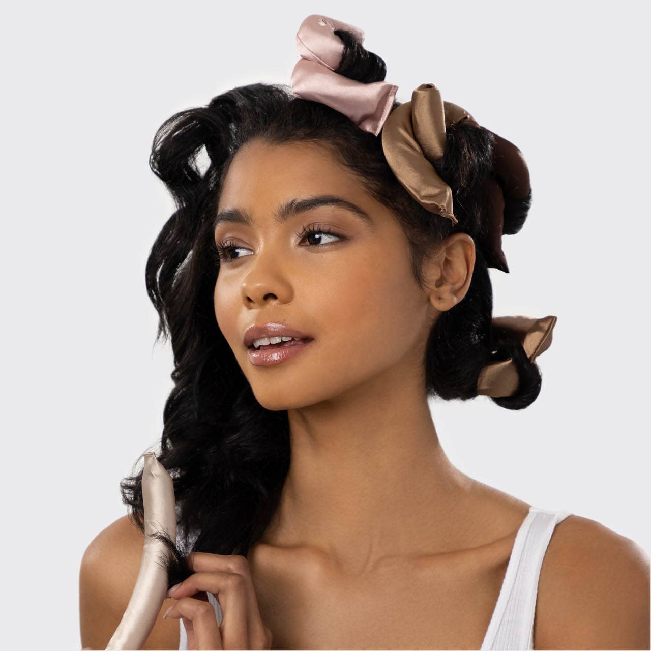 Kitsch - Satin Wrapped Flexi Rods - 6pc Set