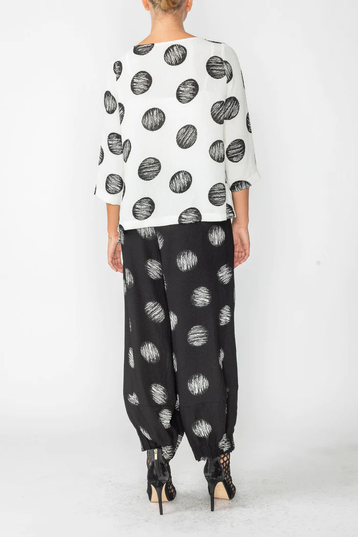 Textured Dot Woven Top