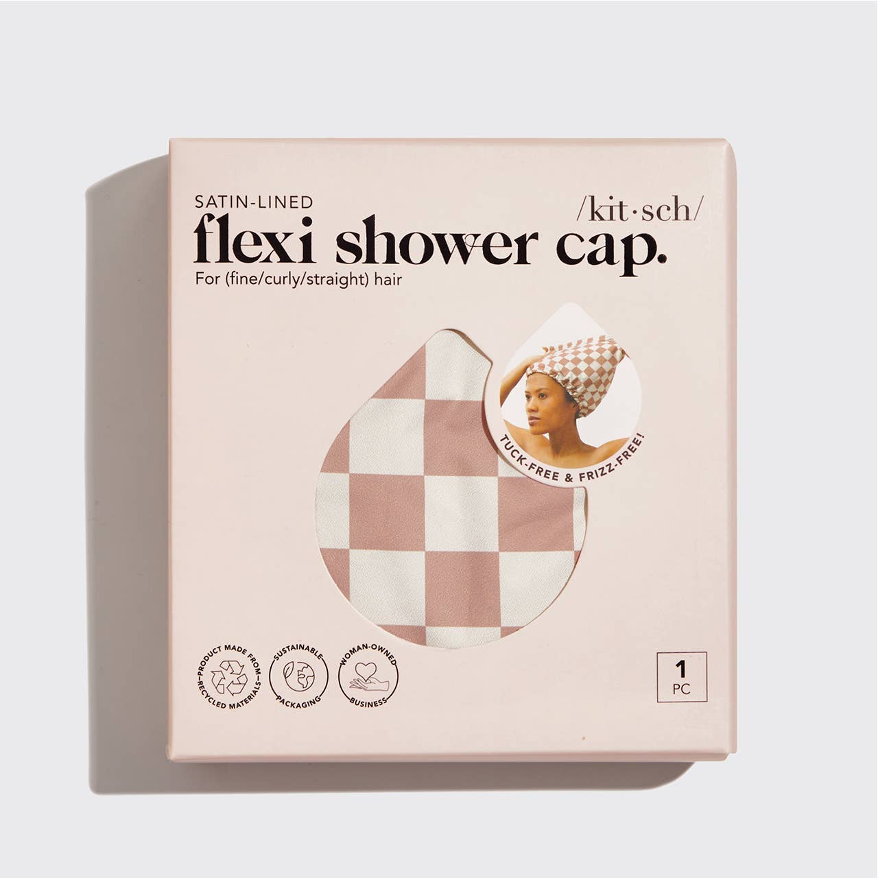 Kitsch - Satin Lined Flexi Shower Cap