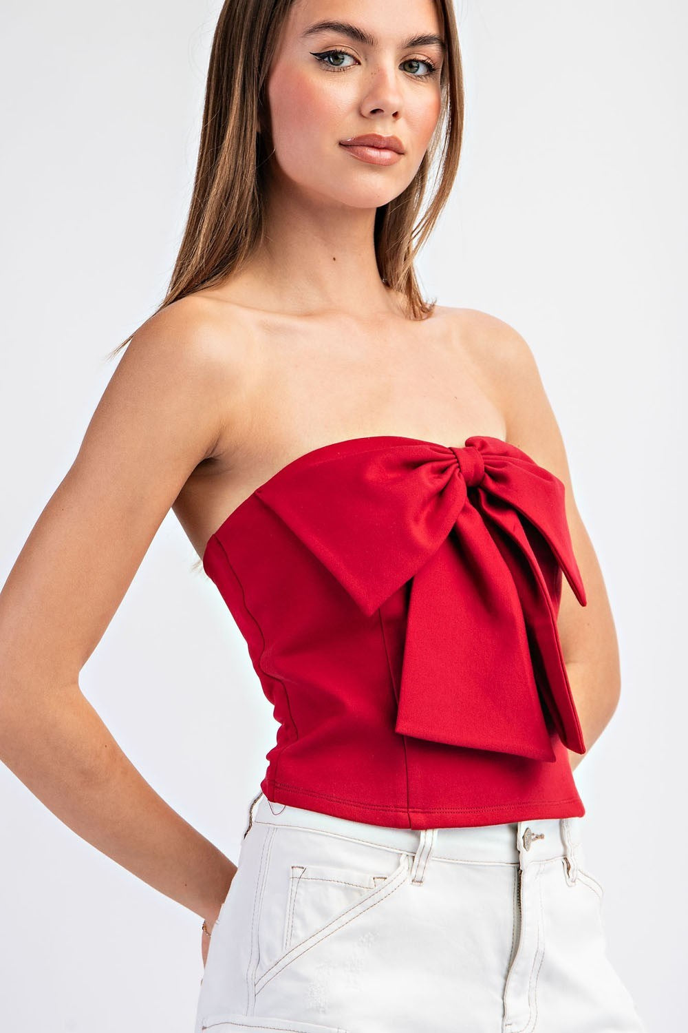 Bow Detail Tube Top