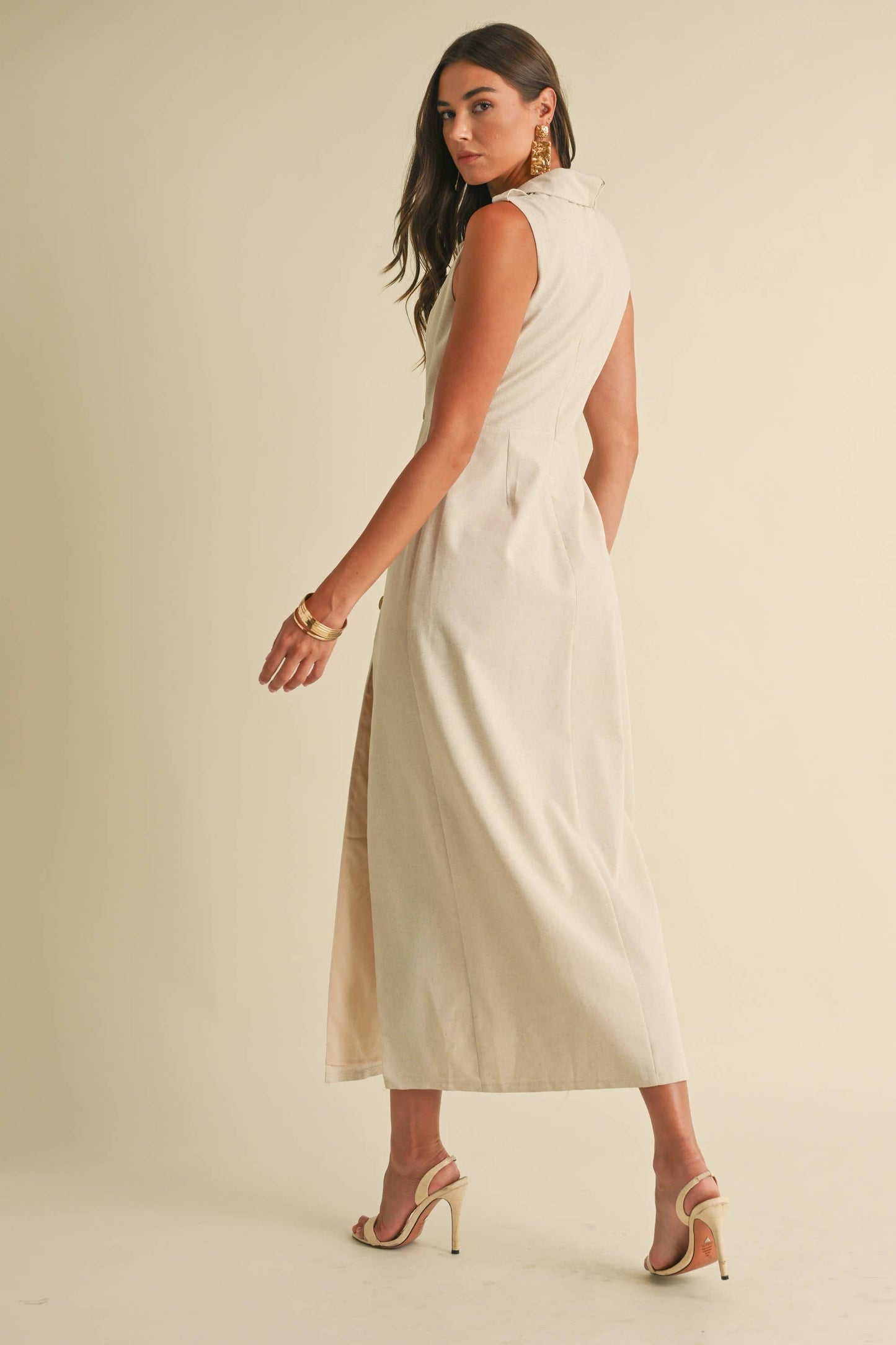 Linen Sleeveless Dress