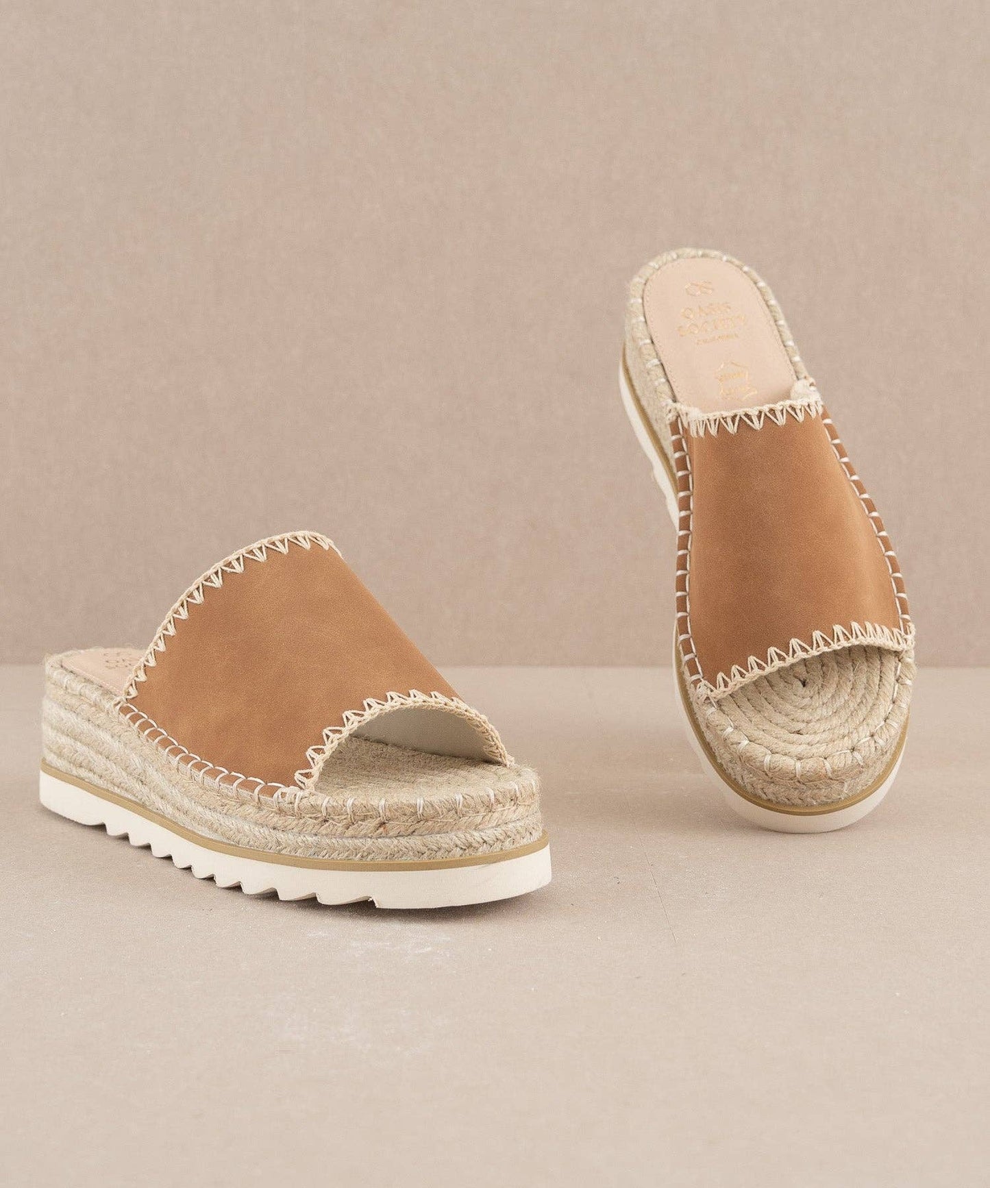 The Vista Camel | Platform Sandal