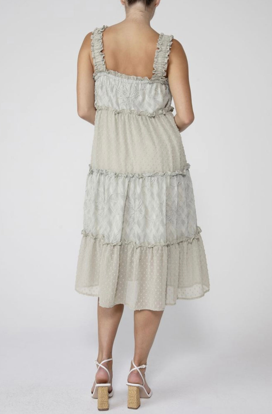 Ruffled Tiered Flow Dress