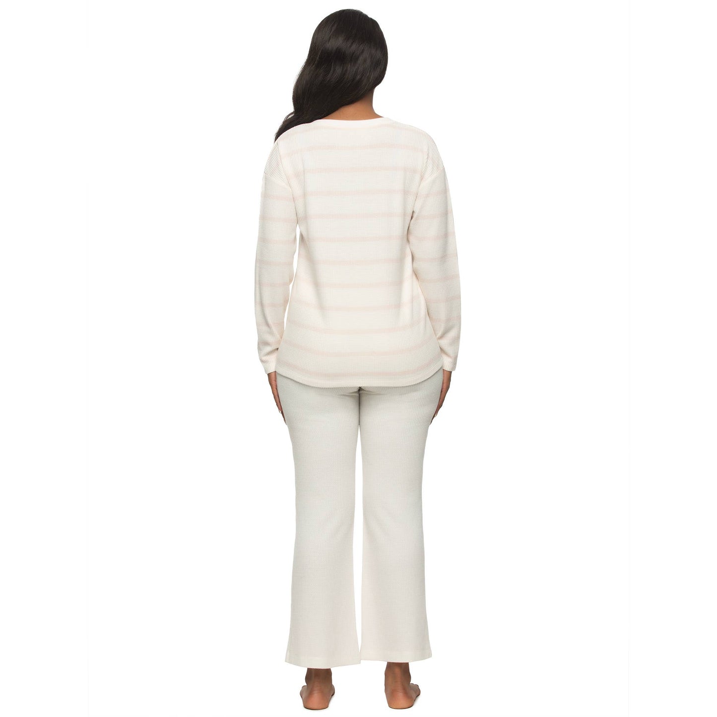 Jolie Waffle Knit Set - Whisper White