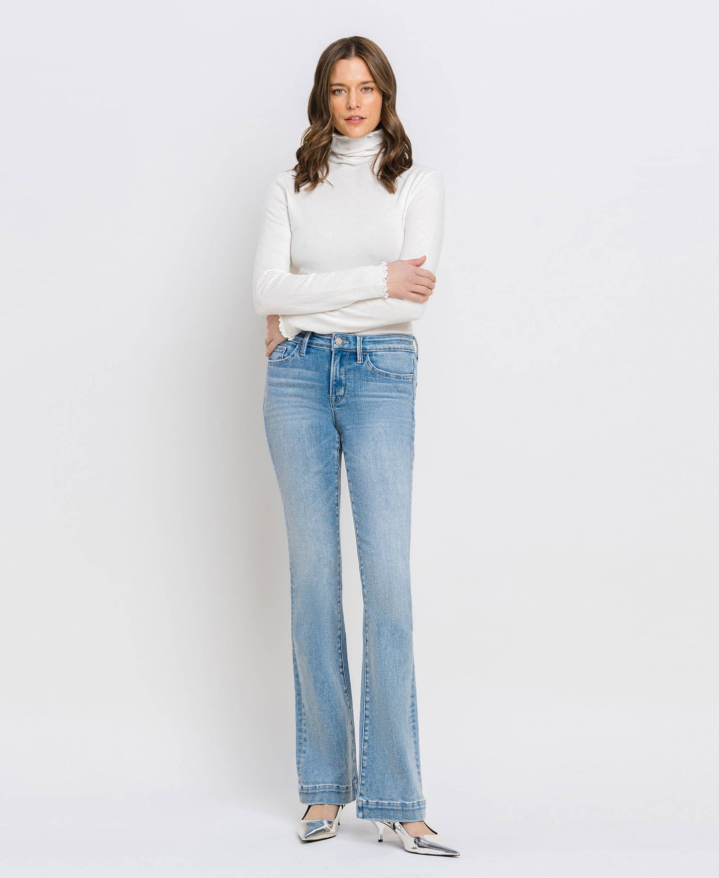 Vervet - Mid Rise Bootcut Jeans