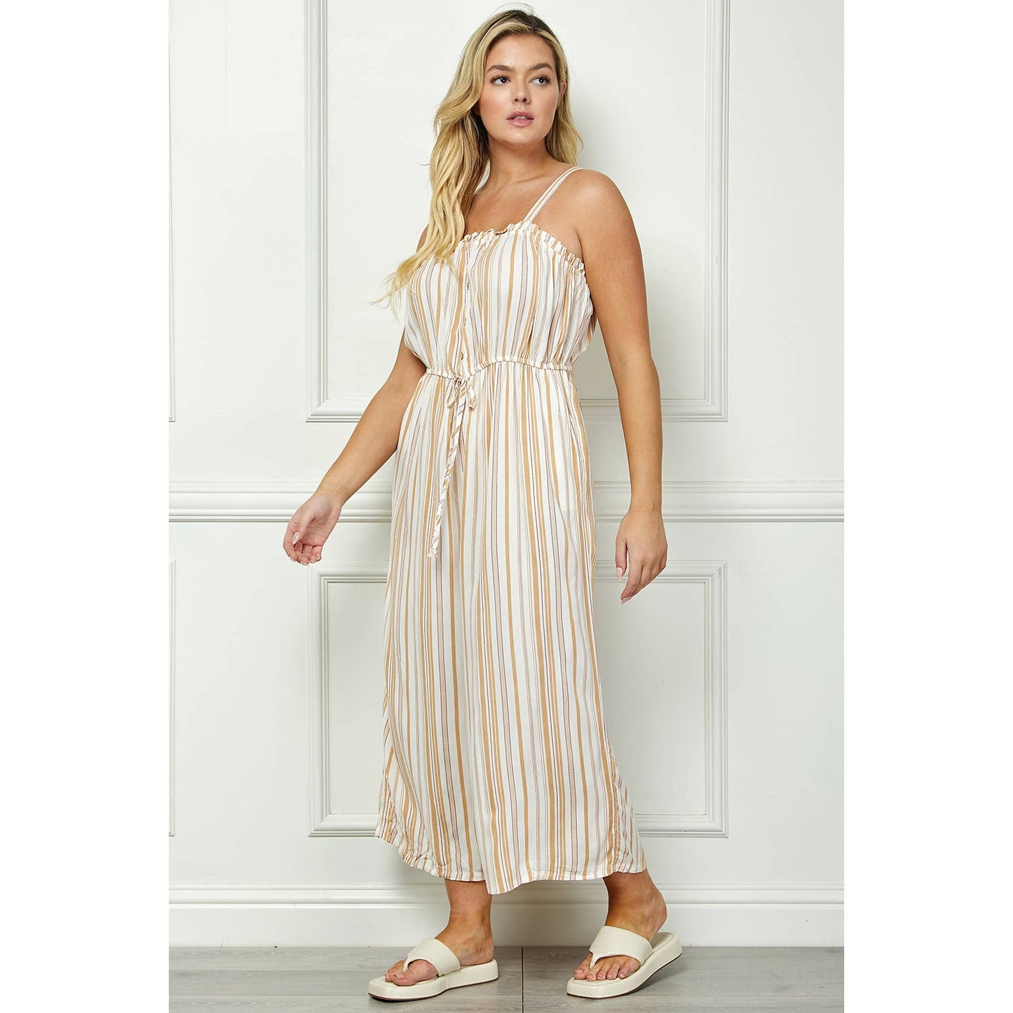 Extended Size Jumpsuit With Elastic