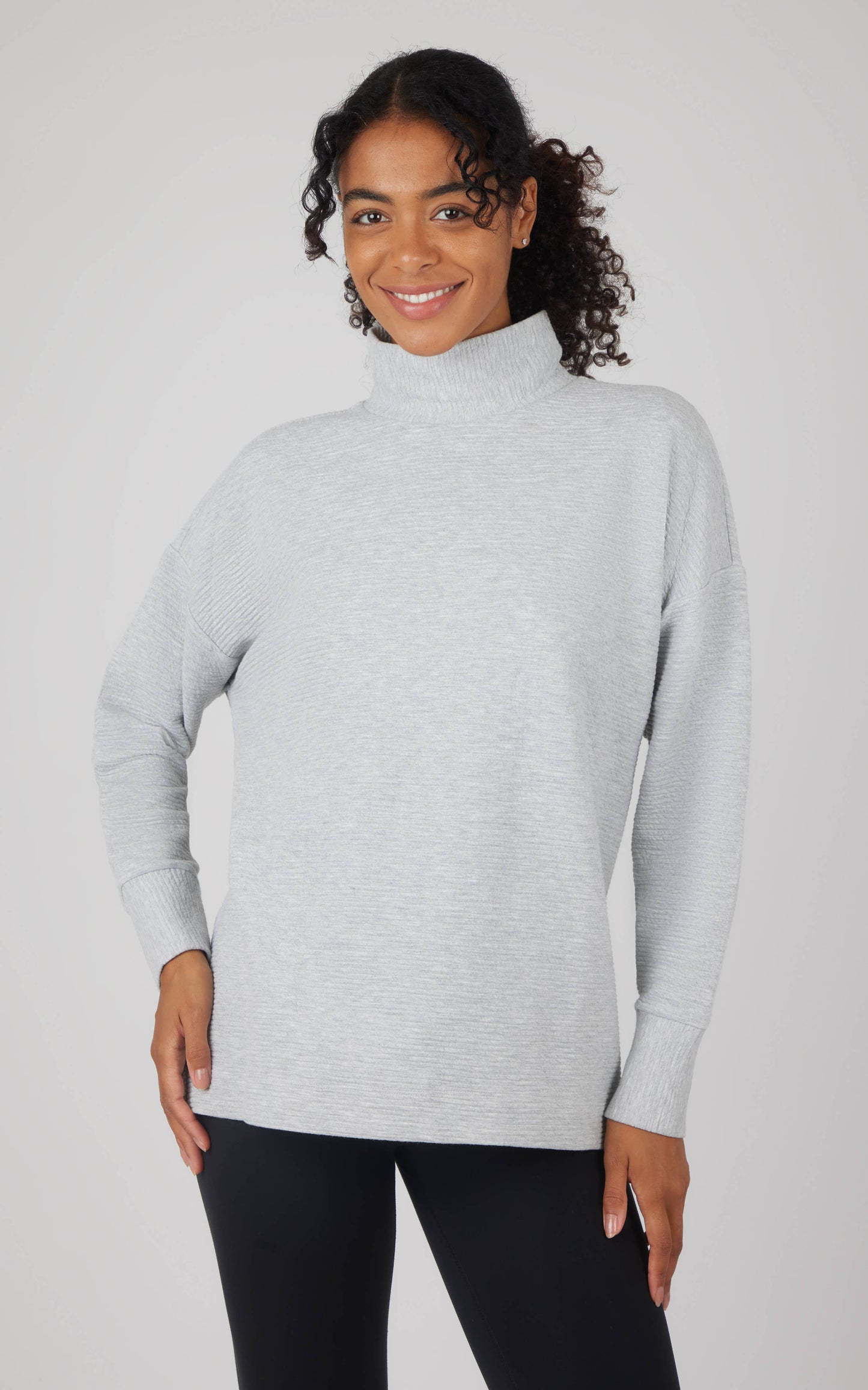 Cozy Quilted Brushed Inside Pullover Tunic