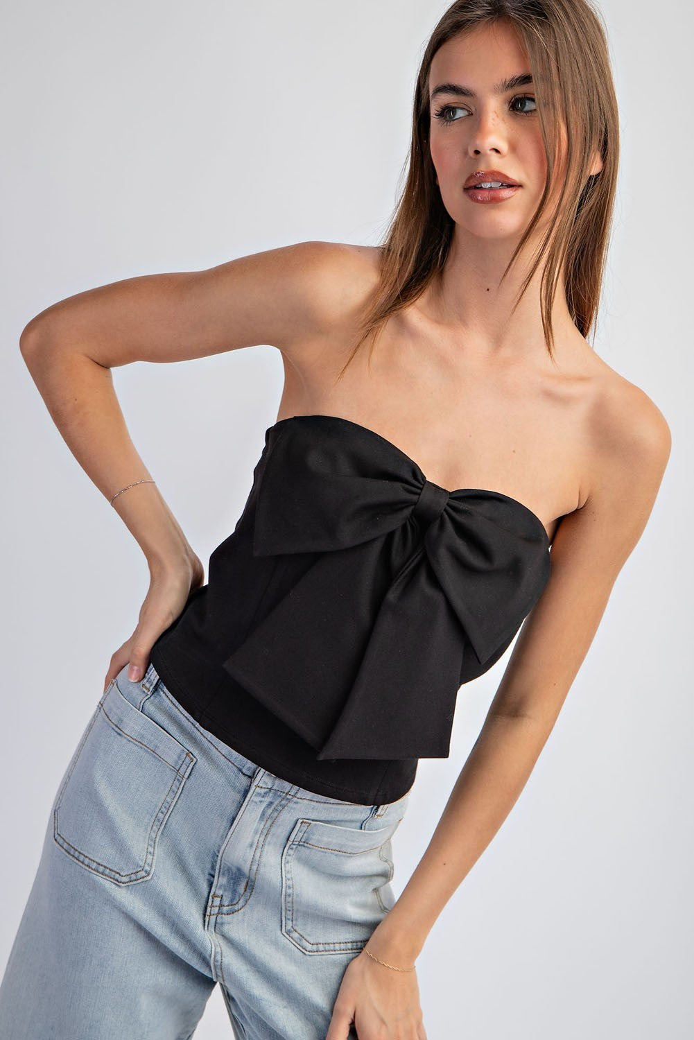 Bow Detail Tube Top