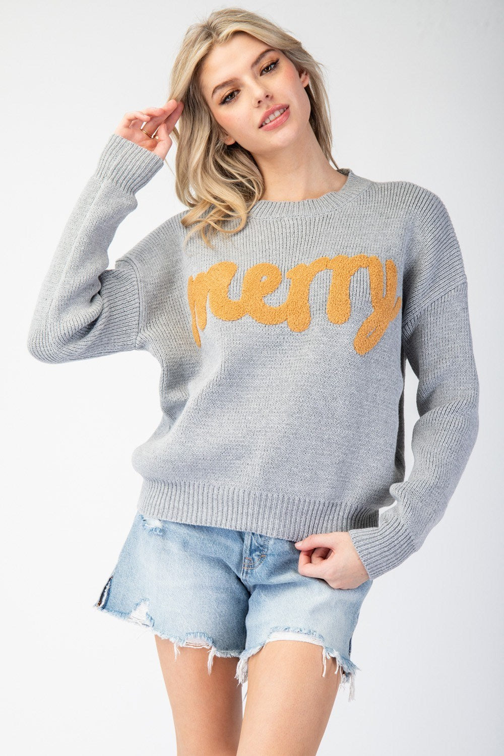 Merry Stitch Long Sleeve Sweater